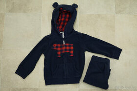 Fleecová mikina s ušima a kalhoty 92