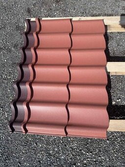 Plechová střešní krytina cihlová BP2