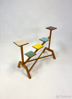 Originální květinový stojan, umakart, cca 1960