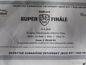 Super finále ve florbalu 25.4.2026 v Praze