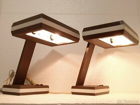Retro stolní lampa - dvoužárovková