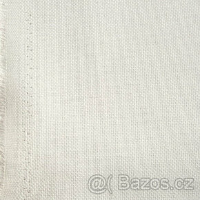Vyšívací tkanina Panama č.9, bílá látka 1,27 m metráž bavlna