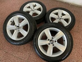 Originalní ALU kola Škoda 5x112 r16 celoroční pneu 7mm