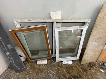 Prodám dvoukridle plastove okna 150cm