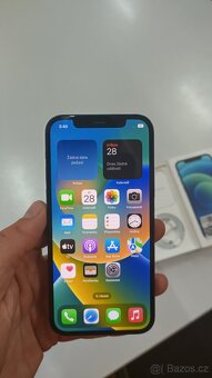 Apple iPhone 12 64GB blue,baterie 90%,skvělý stav,záruka 12m - 1