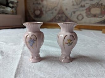 Vázičky z růžového porcelánu H&C