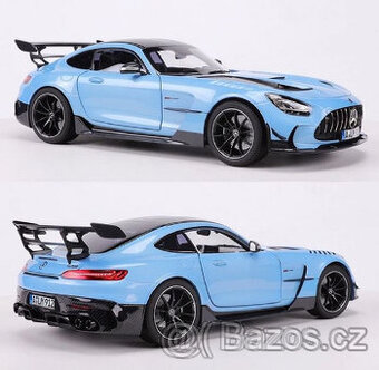 Mercedes GT 1:18 Sound & Licht Super Sport modrý/černý