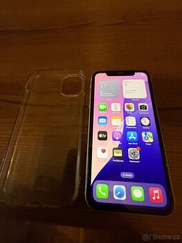 Apple iPhone 11, 128GB, bilá, nova baterie, TOP stav