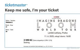 Vstupenky na Imagine Dragons