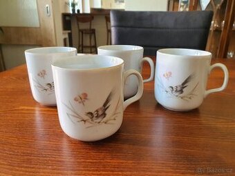 4x sběratelský porcelánový hrníček Royal Dux