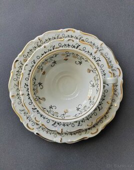 Vynikající porcelánová čajová sada Porzellanfabrik Kalk