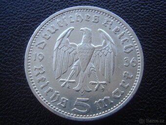 5 Reichsmark 1936 A (Říšská 5 marka)