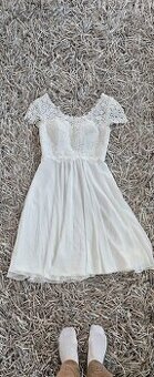 Nové popůlnoční svatební šaty vel m/l