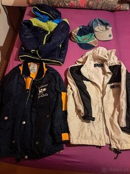 Balík dětského oblečení pro kluka, vel. 116-128,  33 ks