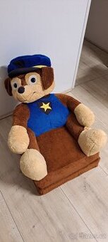 Dětské plyšové rozkládací křeslo