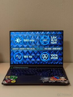 Lenovo Legion 5 Pro – 16ACH6H (82JQ) | TOP stav | 64 GB RAM - 1