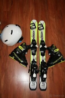 detské lyže salomon 80 cm , lyžaky Fischer