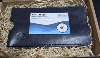 NOVÉ Kožené luxusní tm.modré pouzdro pro Samsung S25 PLUS