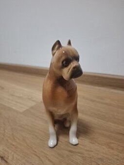 Porcelánová soška Boxer Royal Dux - starožitný originál
