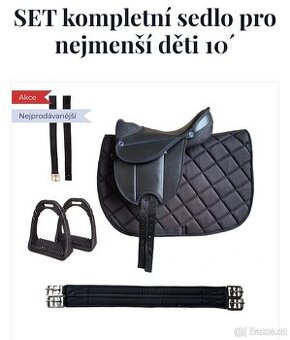 Shetty sedlo, podsedlová dečka, madla