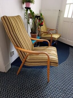 Retro křesla, křesílka Ton Antonin Šuman