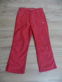 Dívčí zateplené kalhoty vel. 128/134