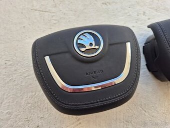 KOZENY KRYT AIRBAGU SKODA s NOVYM LOGOM