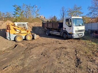 Kontejnery-zemni prace-autodoprava-hydraulicka ruka