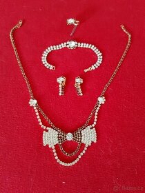 Vintage souprava originální jablonecké bižuterie - TOP STAV