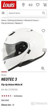 Shoei neotec 3 size M