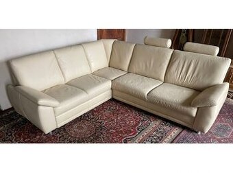 Luxusní moderní rohová kožená sedací souprava,2496