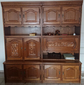 Rustikální obývací stěna