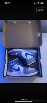 Air jordan 1 mid cement grey/white/ true blues