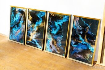 Epoxidové obrazy - CELESTIAL REFLECTIONS 72x43cm - 1