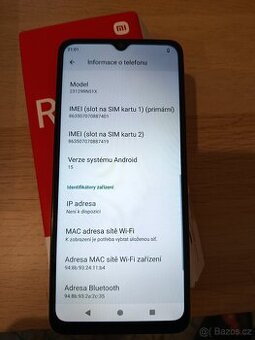 Prodám Redmi A3 3GB RAM 64GB ROM