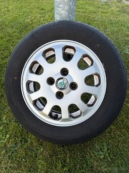 Alu disky 4x100 s gumou 165/70 r13 originál Felicia