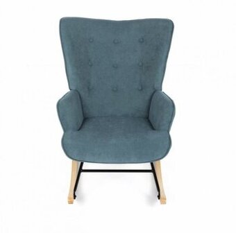 Zelené, hnědé a růžové houpací křeslo 371