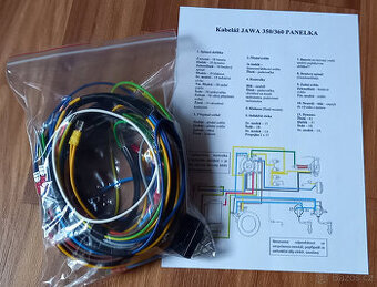 kabeláž JAWA Panelka 250 a 350