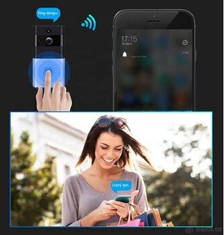 WiFi Android/iOS dveřní video zvonek (domácí telelefon)