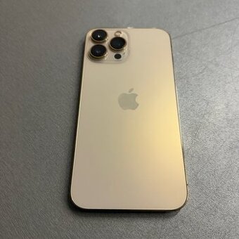 iPhone 13 Pro Max 256GB gold, pěkný stav, rok záruka