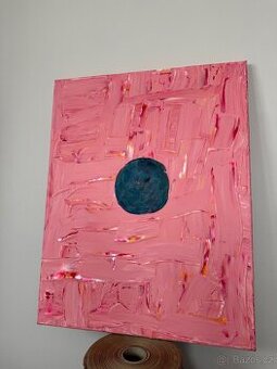 Abstraktní obraz , akryl 70x55cm