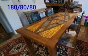 Teakový jídelní set