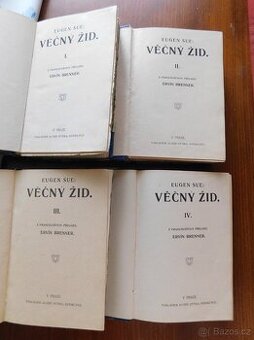 Sue - Věčný Žid, 4 díly, komplet, nakl. Hynek 1915