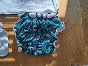 NOVÁ noční látková plena-motiv pandy,zn.PetitLulu