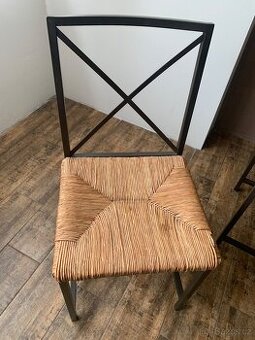 Kovové s rproutěným sedákem IKEA