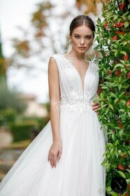 Luxusní nenošené svatební šaty, Windflower, 38 EU (S) - 1