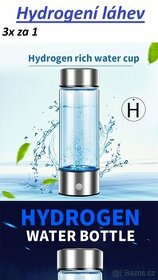 3x za 1 - Láhev hydrogen generator filtr čistič vody kovová