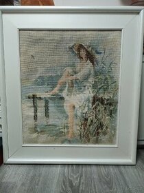 Obraz ruční výšivka 83/93 cm