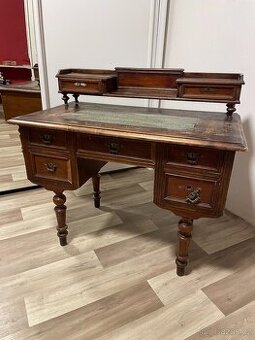 Starožitný stůl dřevěný - 110 cm