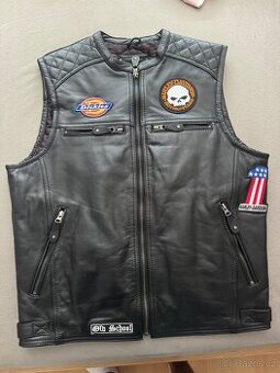 Kožená vesta Harley Davidson